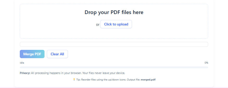 Merge PDF Online – Free, Fast & Secure