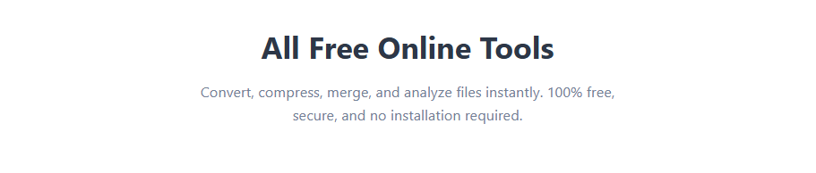 Free Online Tools Hub